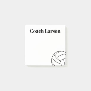 Post-it® Entrenador de voleibol gracias regalo notas pegajo