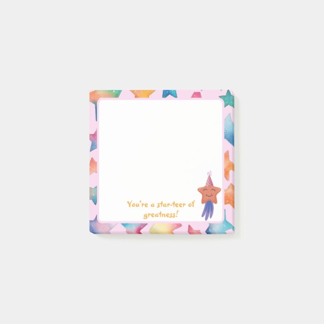 Post-it® ¡Eres una estrella de la grandeza! Notas Post-it (Anverso)