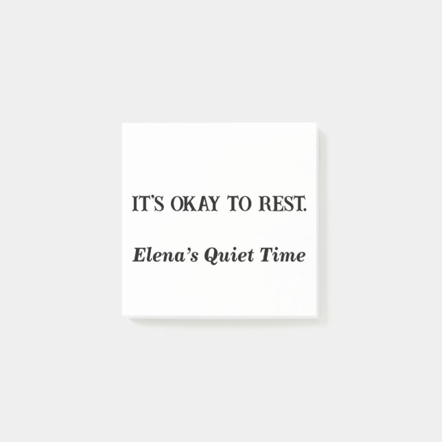 Post-it® Está bien descansar - Personalizado de notas pegaj (Anverso)
