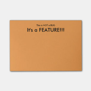 Post-it® "Esto no es las notas pegajosas de un insecto"
