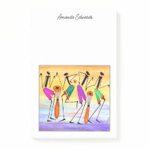 Expresando felicidad en notas post-it