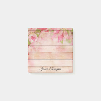 Post-it® Flores Rosa Personalizadas Y Notas Post-Ti De Made