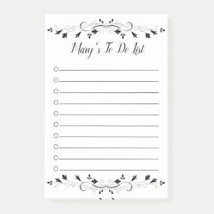 Post-it® Flourish personalizado para hacer notas de la