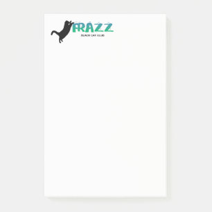 Post-it® ¡Frazz! Notas de post-it del gato negro
