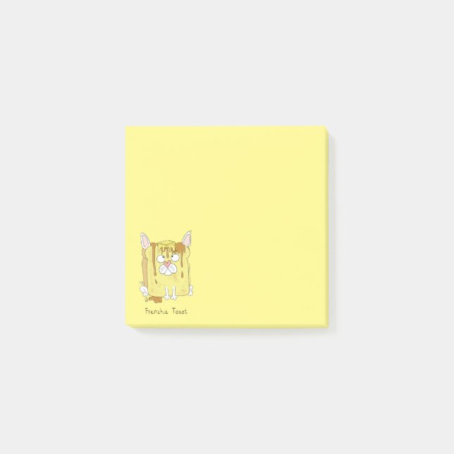 Post-it® Frenchie Toast Bulldog francés Notas de perro (Anverso)
