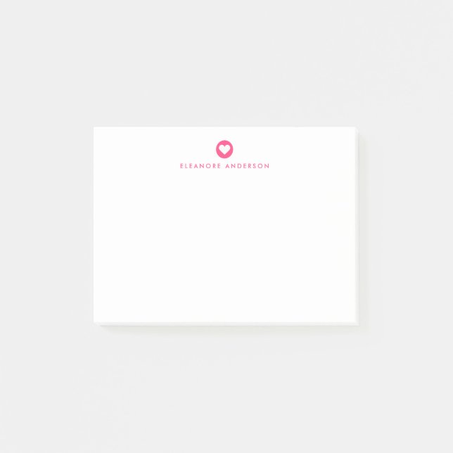Post-it® Fucsia brillante | Notas Post-it personalizadas de (Anverso)