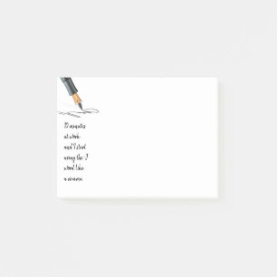 Post-it® Funny Work Saying Funny Cita Notas Post-it