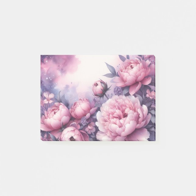 Post-it® Galaxy Peony Post Notas (Anverso)