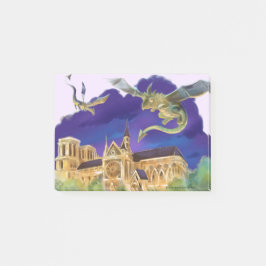 Post-it® Gargola Notre Dame - París Notas 4" x 3"