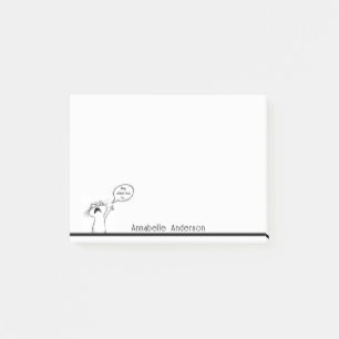 Post-it® Gato de atención Personalizar notas