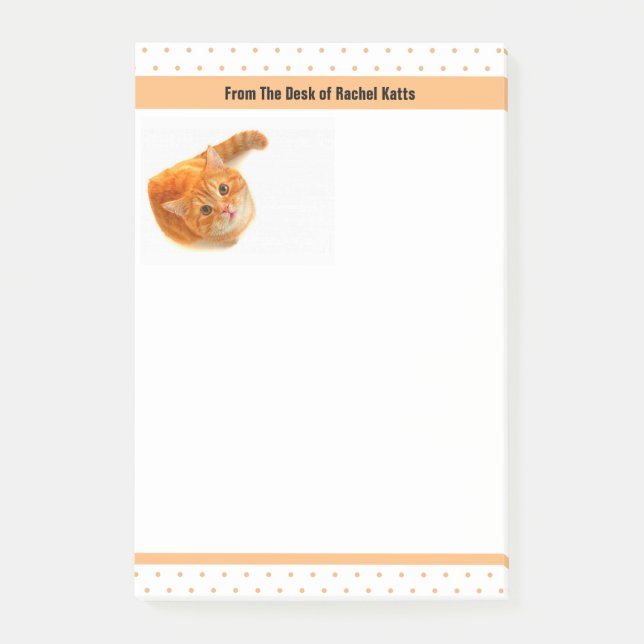 Post-it® Gato en notas del Poste-it® (Anverso)