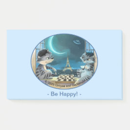 Post-it® Gatos Torre Eiffel - Notas Felices Nocturnas 10" x