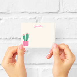 Post-it® Girly Pink Cactus Houseplant Notas Post-it