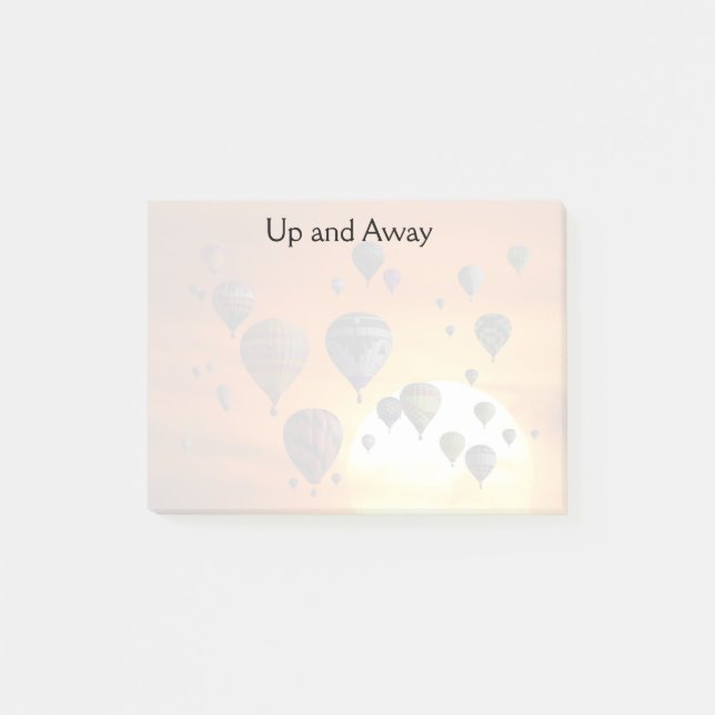 Post-it® Globos aerostáticos en vuelo notas post-it (Anverso)