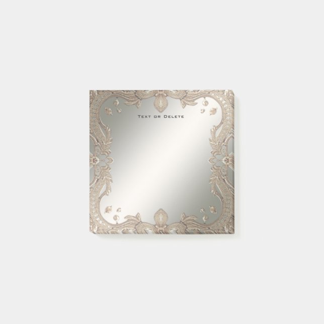 Post-it® Gold Ornate Frame Post, notas (Anverso)