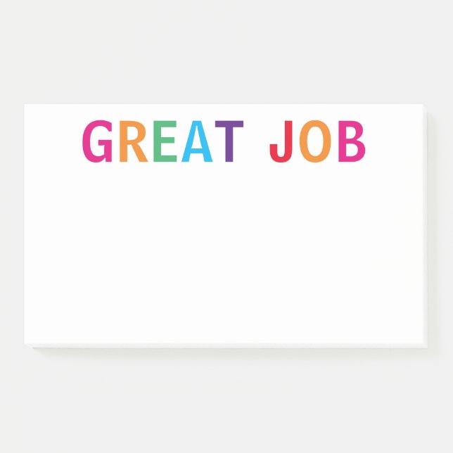 Post-it® Grandes notas posteriores al brillante trabajo (Anverso)