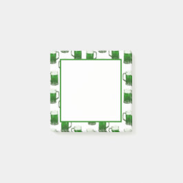 Post-it® Green Beer Mugs - Notas blancas