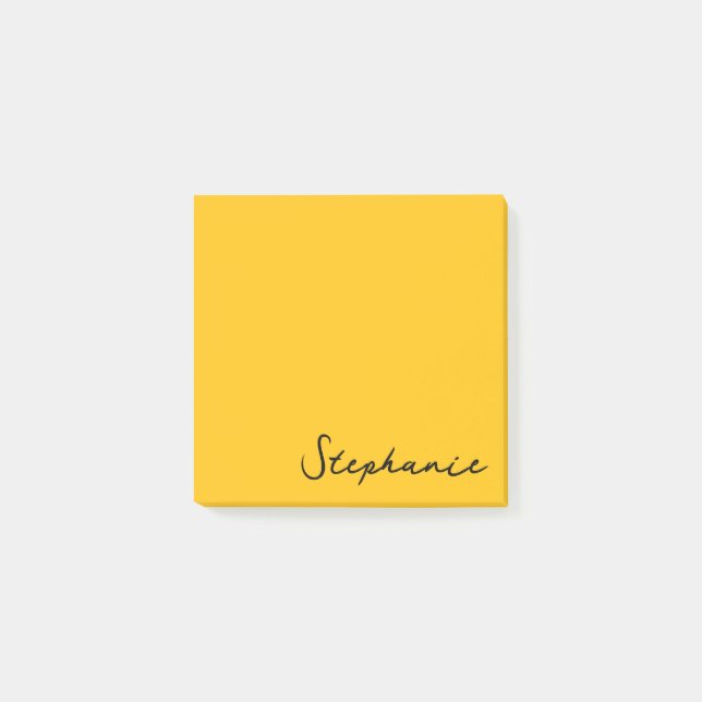 Post-it® Guión amarillo personalizado Publica notas pegajos (Anverso)