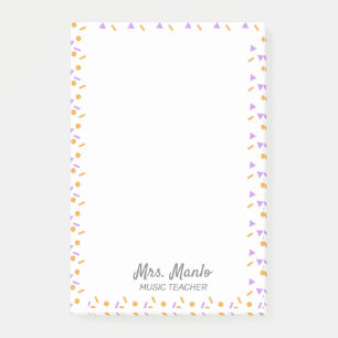 Post-it® Guión para maestro de confeti Notas adhesivas