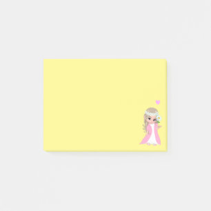 Post-it® Hada linda en notas adhesivas amarillas