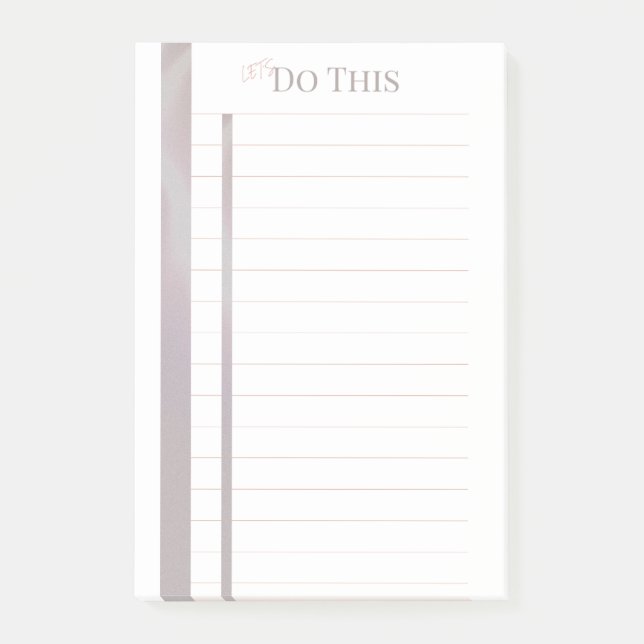 Post-it® Hagamos esta almohadilla de notas pegajosa (Anverso)