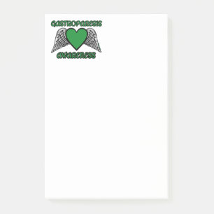Post-it® Heart/Wings...Gastroparesis Notas post-it