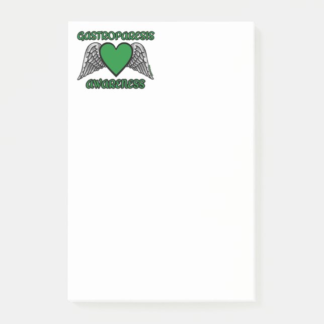 Post-it® Heart/Wings...Gastroparesis Notas post-it (Anverso)