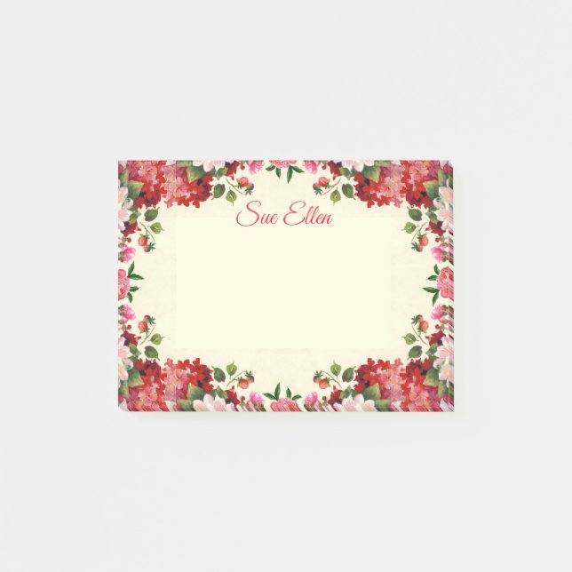 Post-it® Hermosas Flores 402 Notas Post-It (Anverso)