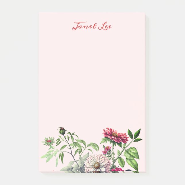 Post-it® Hermosas Flores Y Notas De Buds (Anverso)