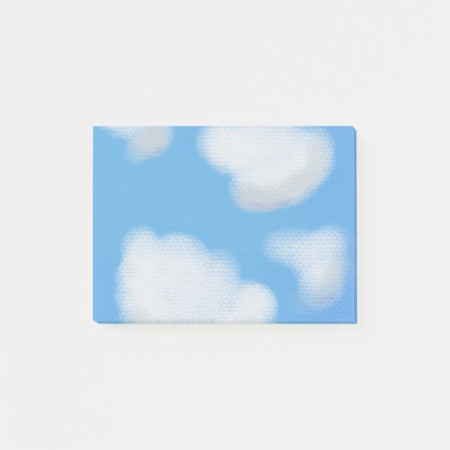 Post-it® Hermosas notas fluffy White Cloud Post-it (Anverso)