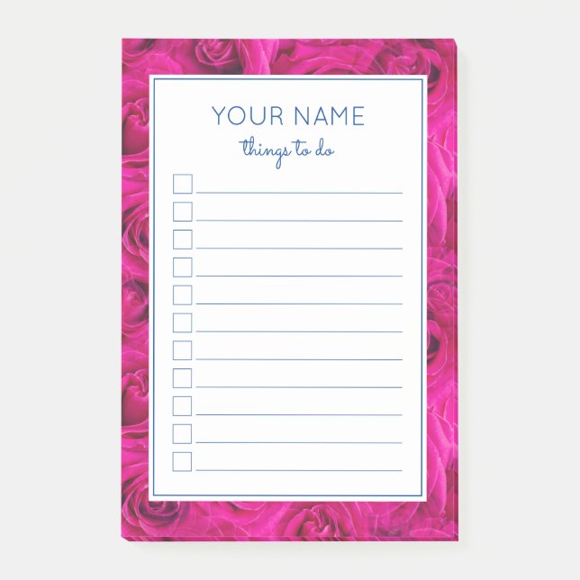 POST-IT® HERMOSOS ROSAS VIOLETAS PARA HACER NOTAS POST-IT D (Anverso)