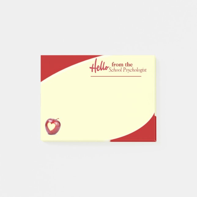 Post-it® "Hola de las notas pegajosas del psicólogo de la (Anverso)