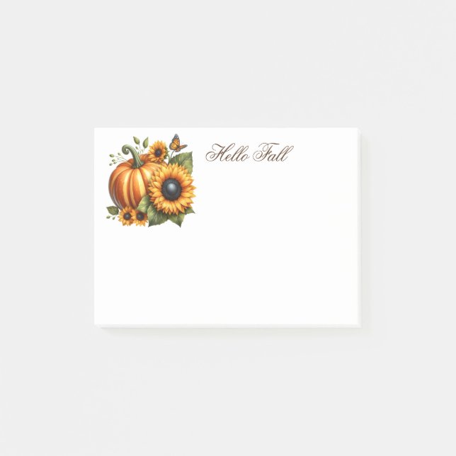 Post-it® Hola notas adhesivas de Otoño (Anverso)
