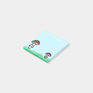 Post-it® Hongos con notas pegajosas de Gnome