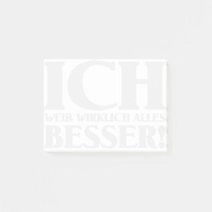 Post-it® ¡Ich weiß wirklich alles Besser! Notas Post-it