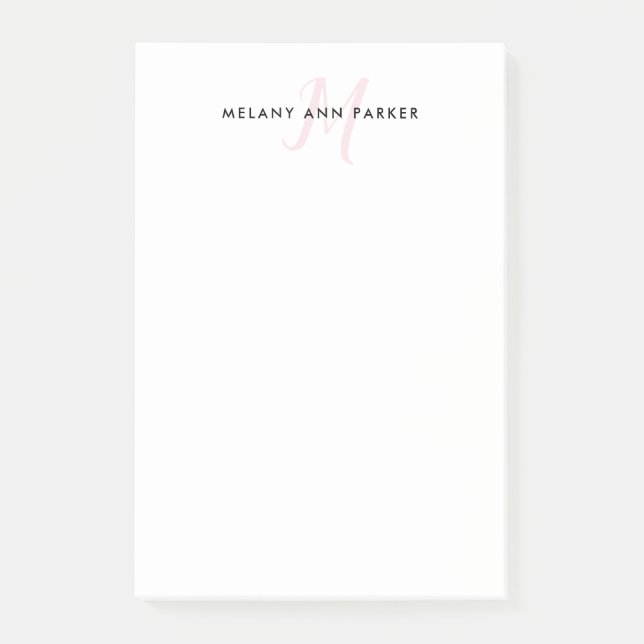 Post-it® Iniciales de script publican notas (Anverso)