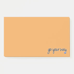 Post-it® ir a su manera notas posteriores