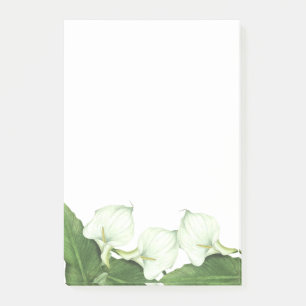 Post-it® La cala blanca del vintage florece notas de