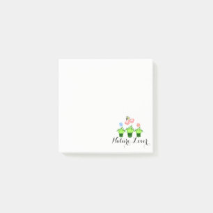 Post-it® la "flor bonita planta" las notas pegajosas, notas