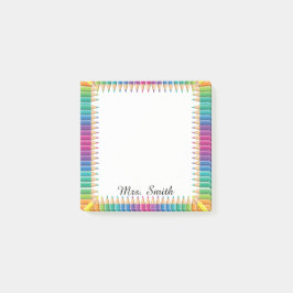 Post-it® Lápiz de Color Personalizado para Profesor Notas A