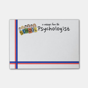 Post-it® Las notas pegajosas del psicólogo de la ESCUELA