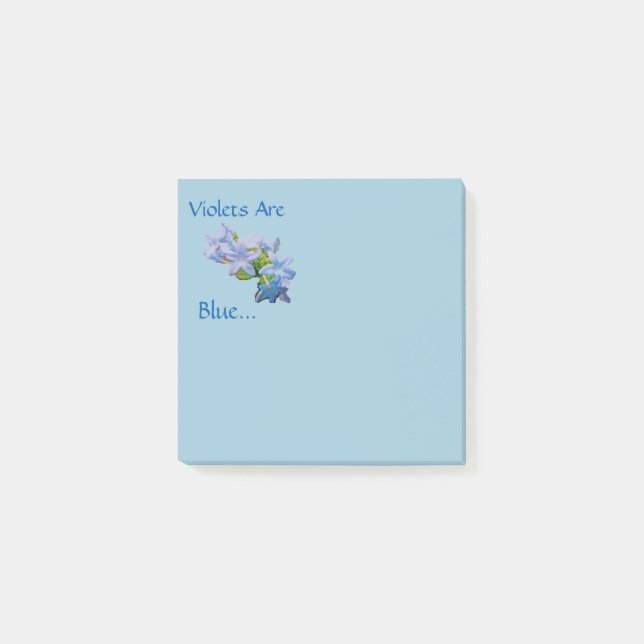 Post-it® Las Violetas Son Azules... Notas Post-it (Anverso)