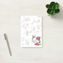 Post-it® Layered Hummingbird Pink Garden Lrg Notas Post-it