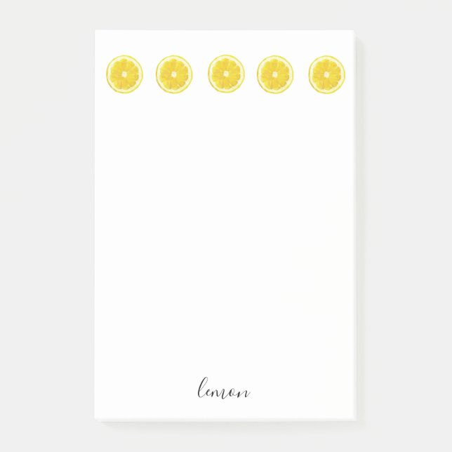 Post-it® Lemon slice publica notas pegatinas. (Anverso)