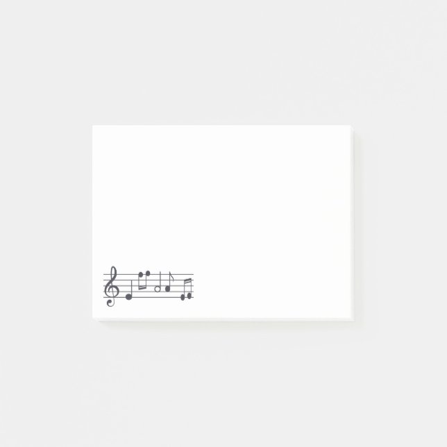 Post-it® Libreta de las notas musicales (Anverso)