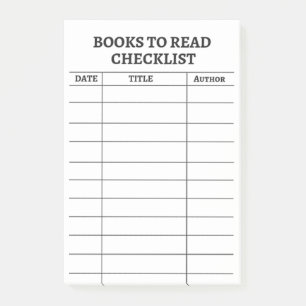 Post-it® Libros para leer notas de post-it modernas de la