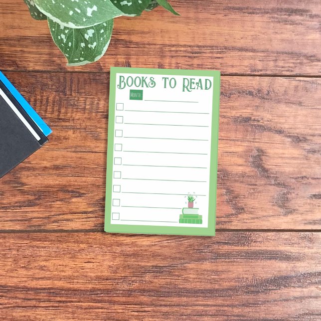 Post-it® Libros Verdes Para Leer Notas Post-It (Books to read list green sticky notes .)