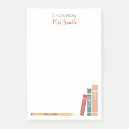 Post-it® Libros y libros de notas de docente personalizados