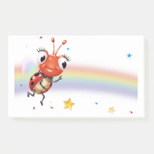 Post-it® Lil Ladybug Bloqueo de notas del arco iris a travé