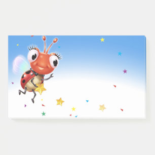 Post-it® Lil Ladybug Bloqueo de notas Post-it gran desvanec